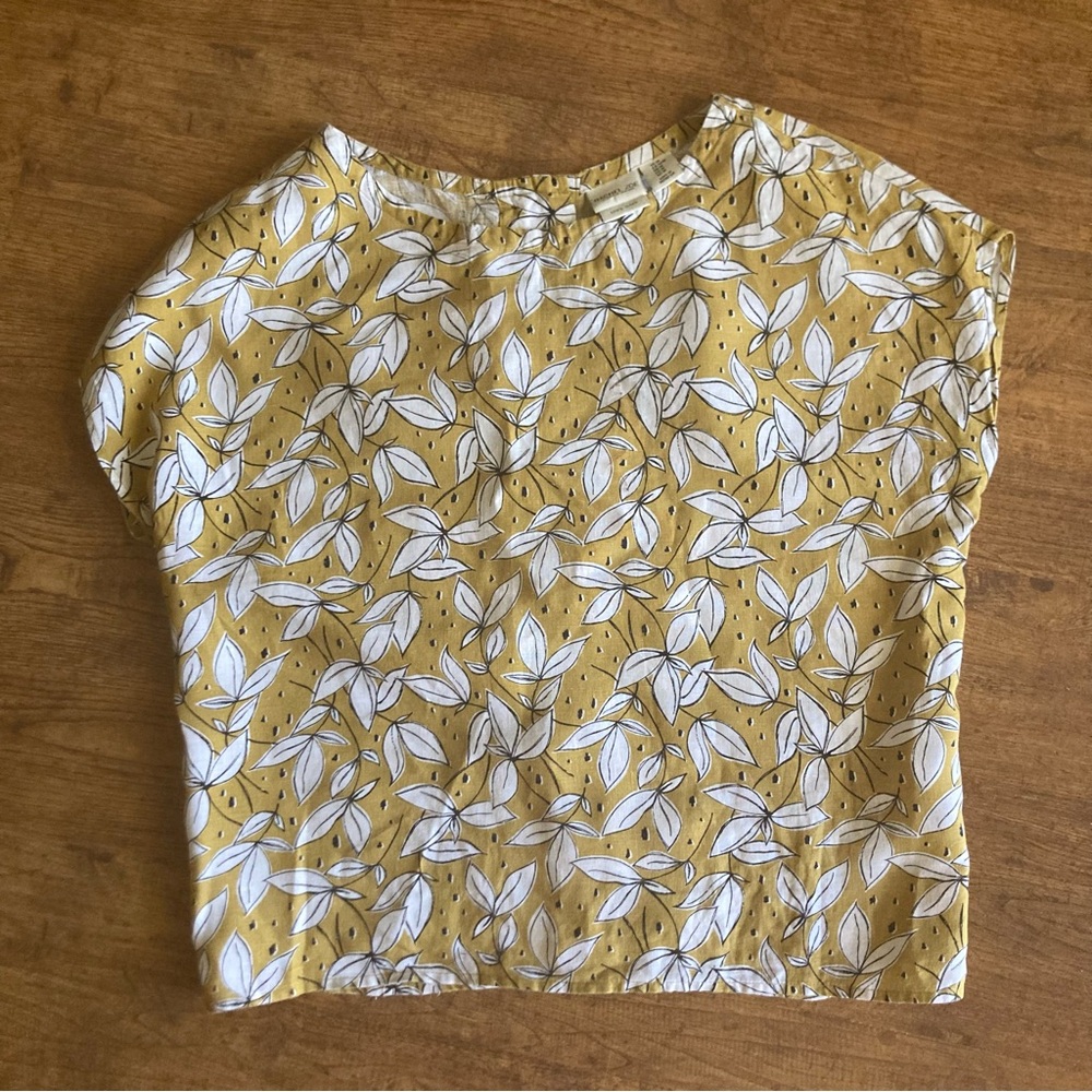 Rachel Zoe 100% Linen Top, Size Medium